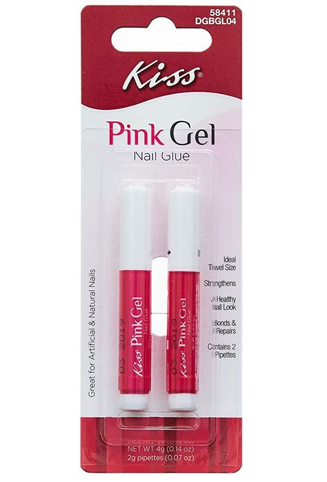 kiss nail glue pipette|Kiss Pink Gel Nail Glue w/ 2 Pipettes (1 Pack).